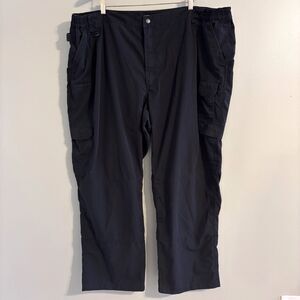 5.11 Tactical Pants Mens 52 Black Cargo Ripstop Canvas Utility Outdoor Workwear